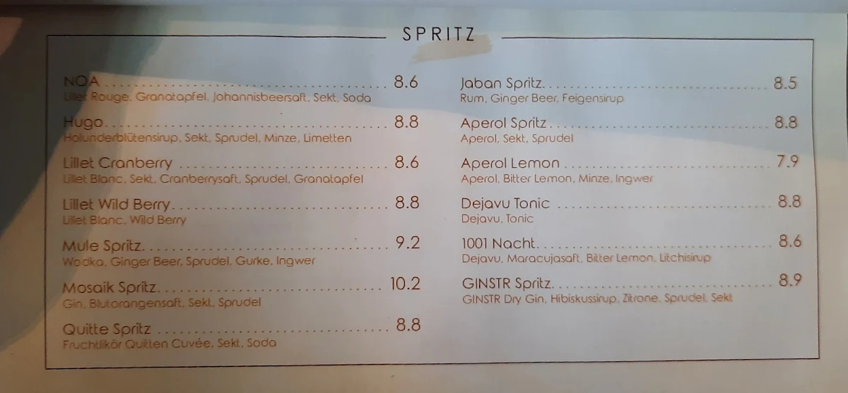 Speisekarte photo 5