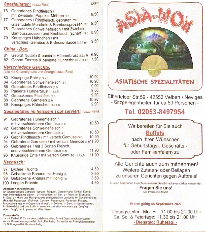 Speisekarte photo 1