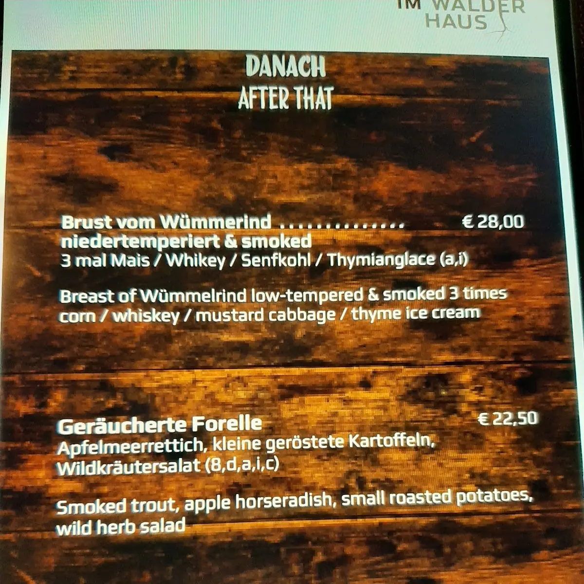 Speisekarte photo 1