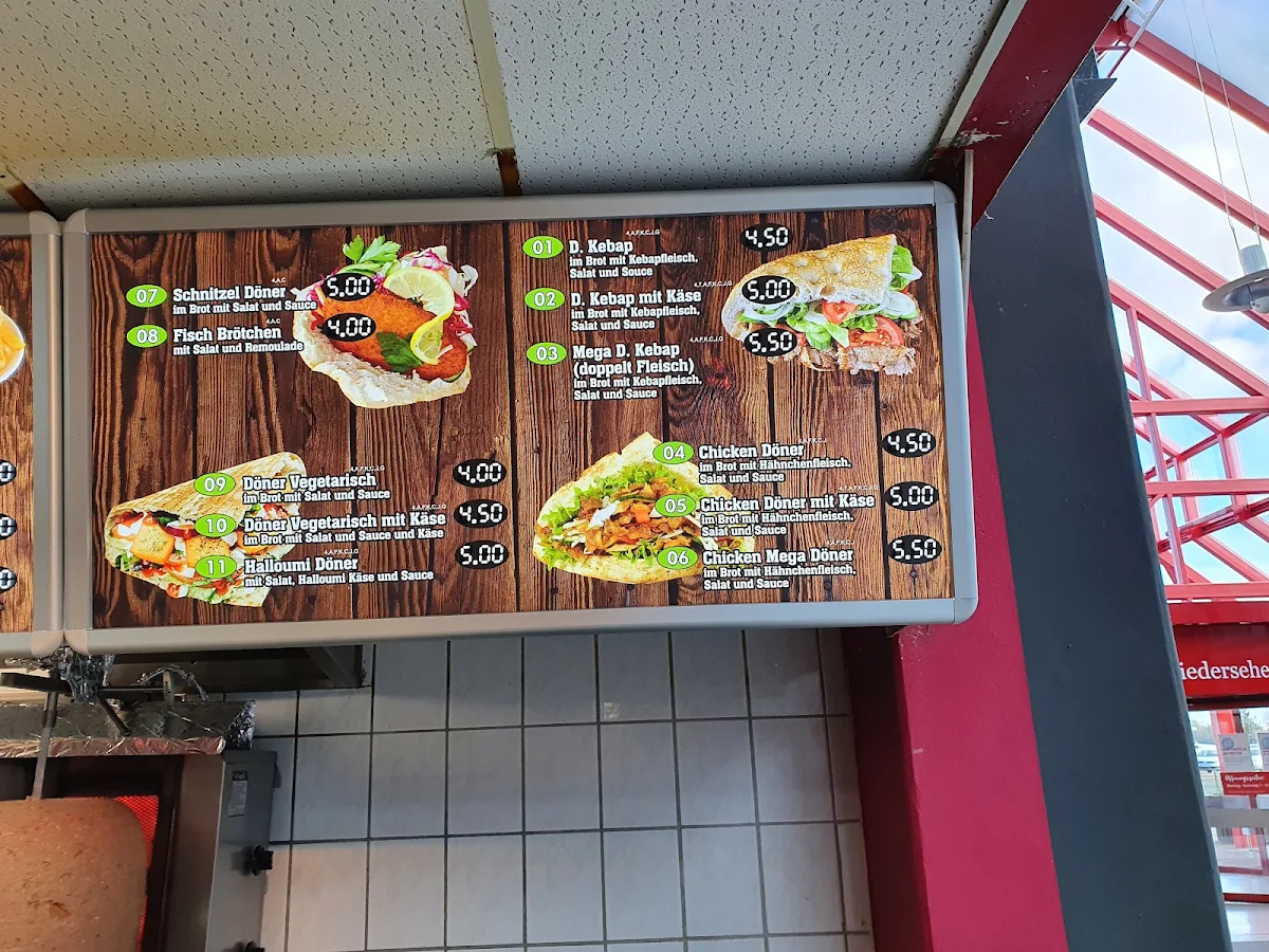 Speisekarte, Kebap Haus Destina
