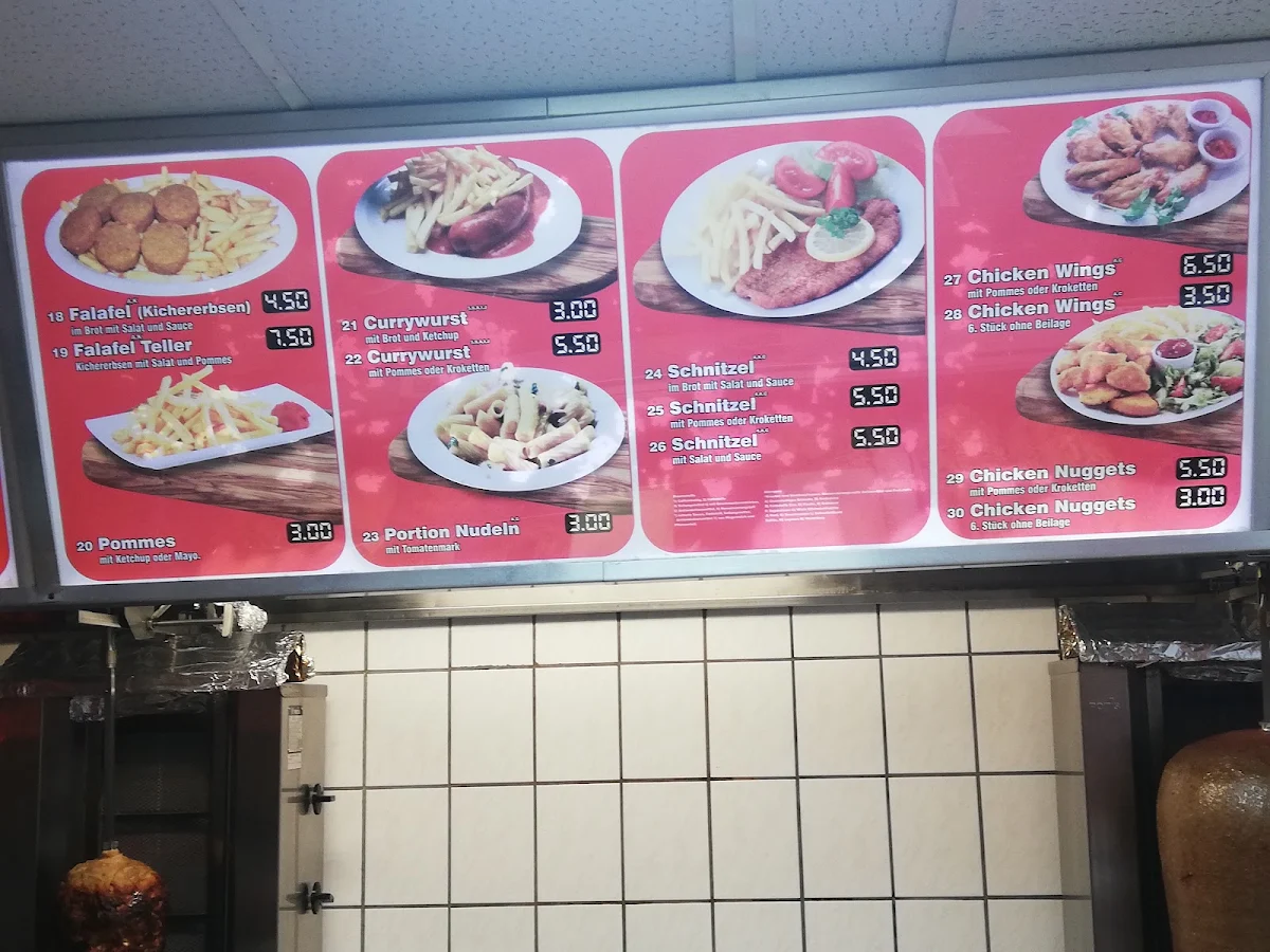 Speisekarte, Kebap Haus Destina