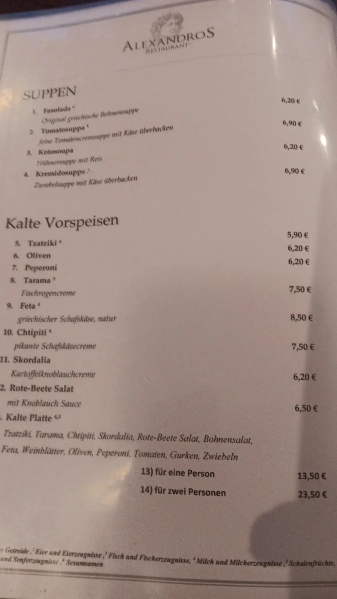Speisekarte photo 9