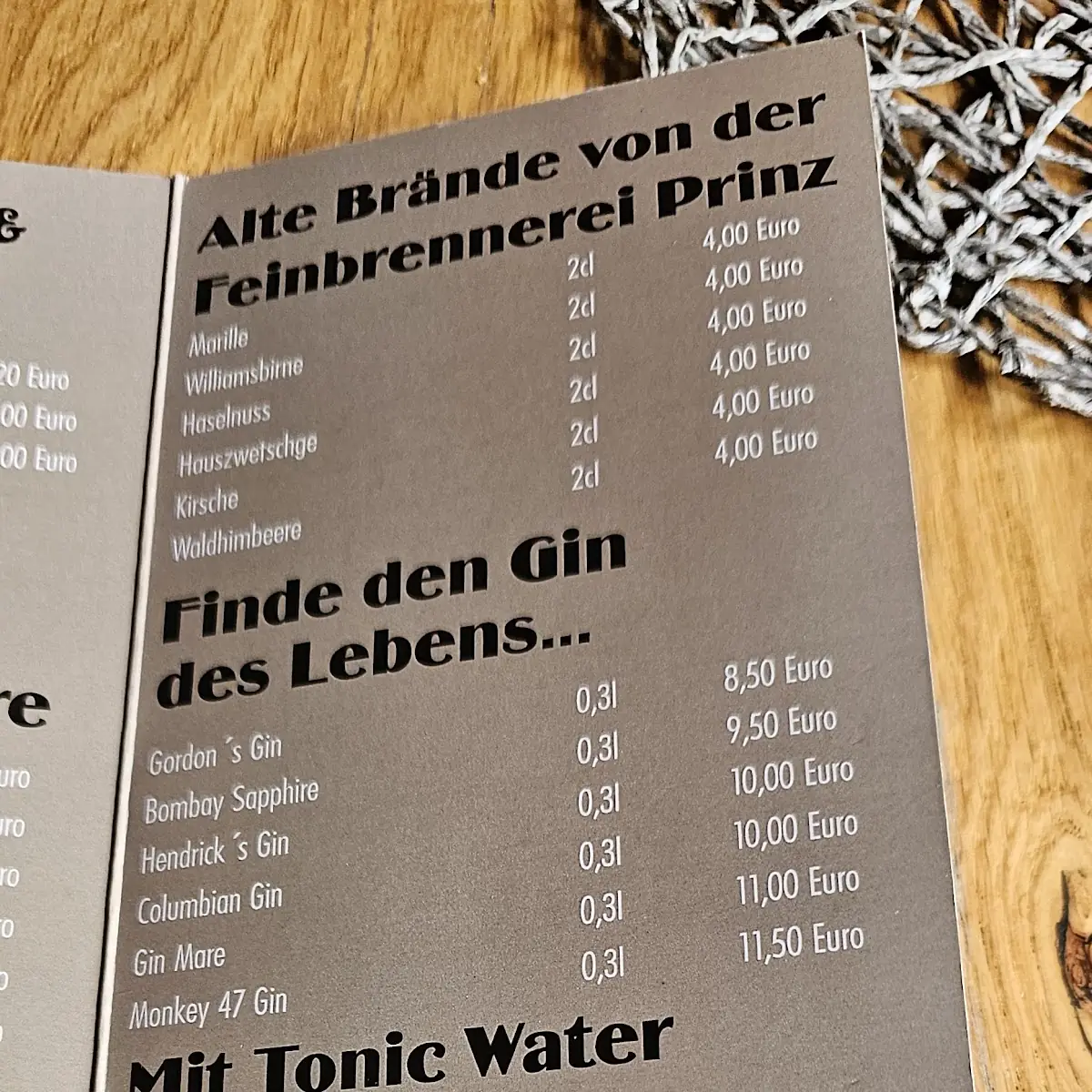 Speisekarte photo 1