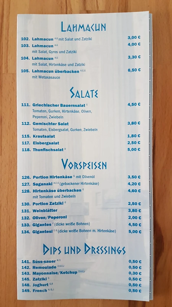 Speisekarte photo 4
