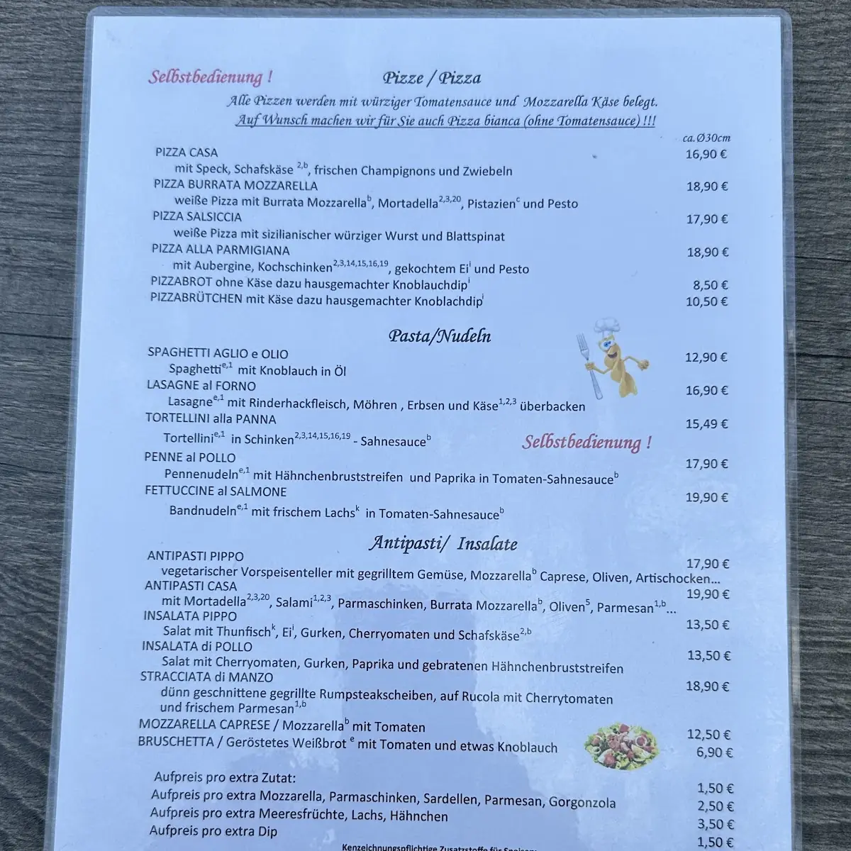 Speisekarte photo 2