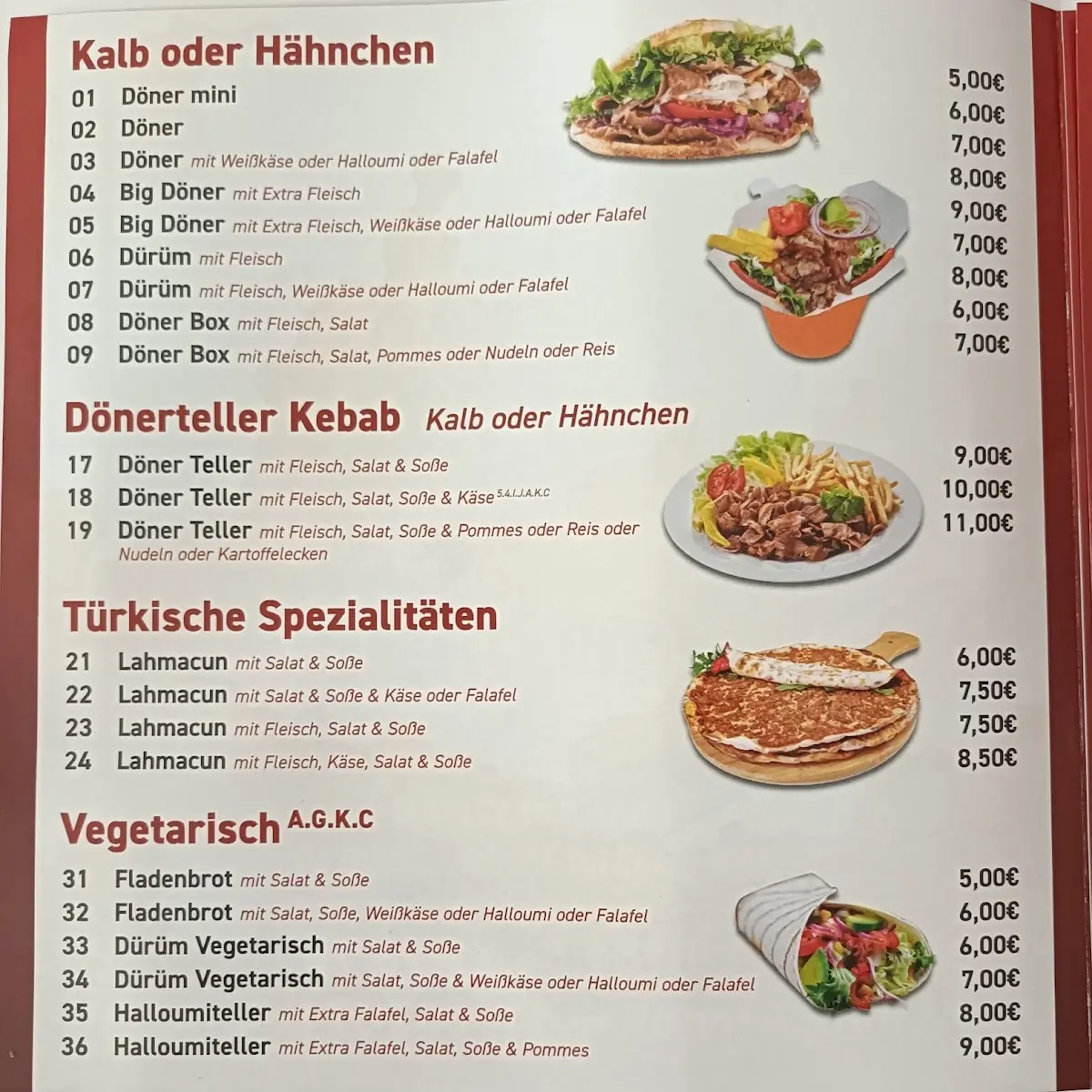 Speisekarte photo 1