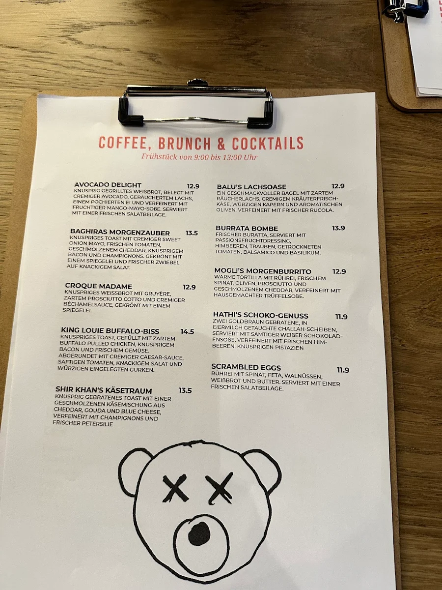 Speisekarte, Balū • Breakfast & Brunch