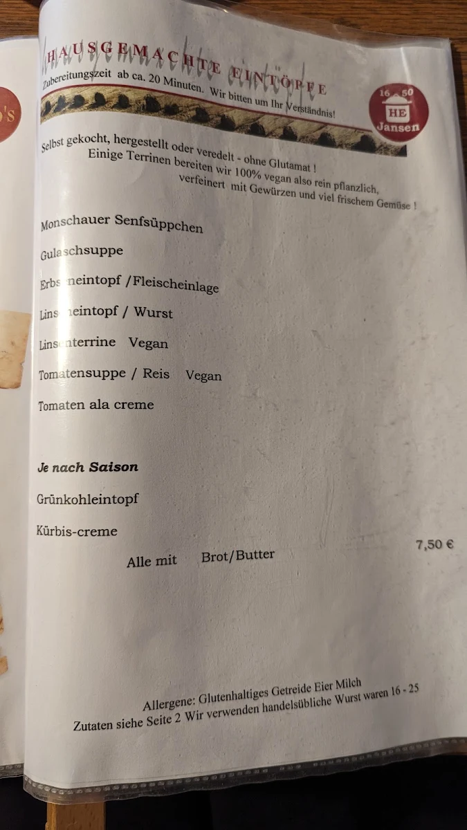 Speisekarte photo 4