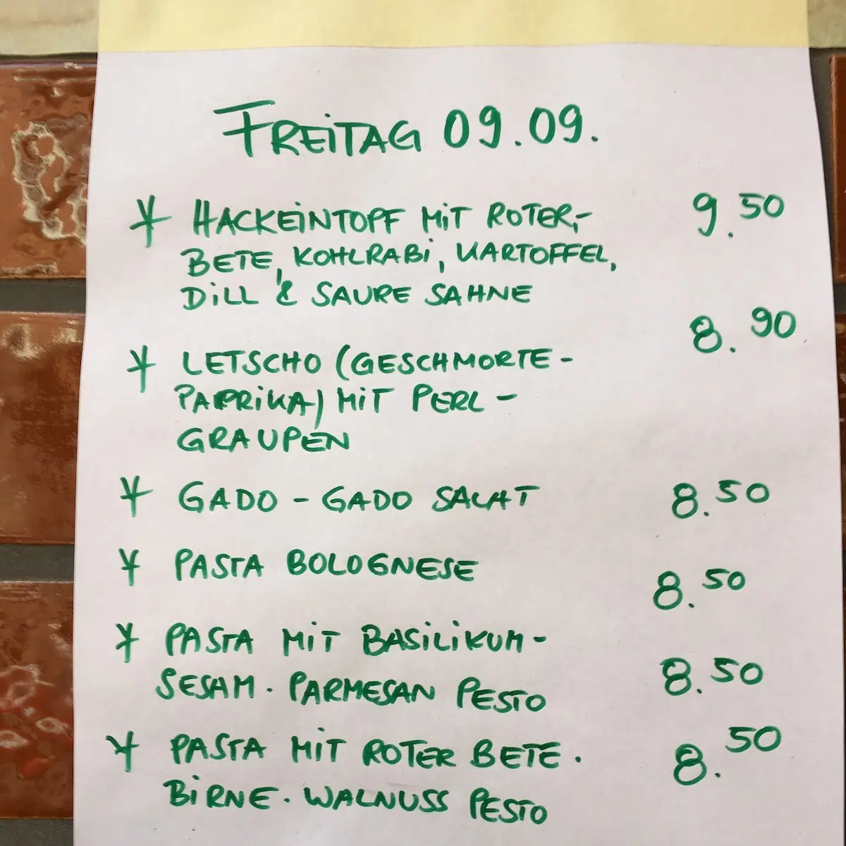 Speisekarte photo 1