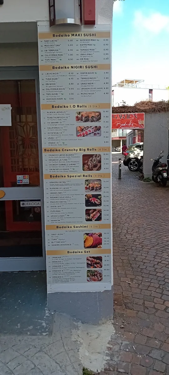 Speisekarte, BO DAI KO - Japanisches Kaiten Sushi Konstanz