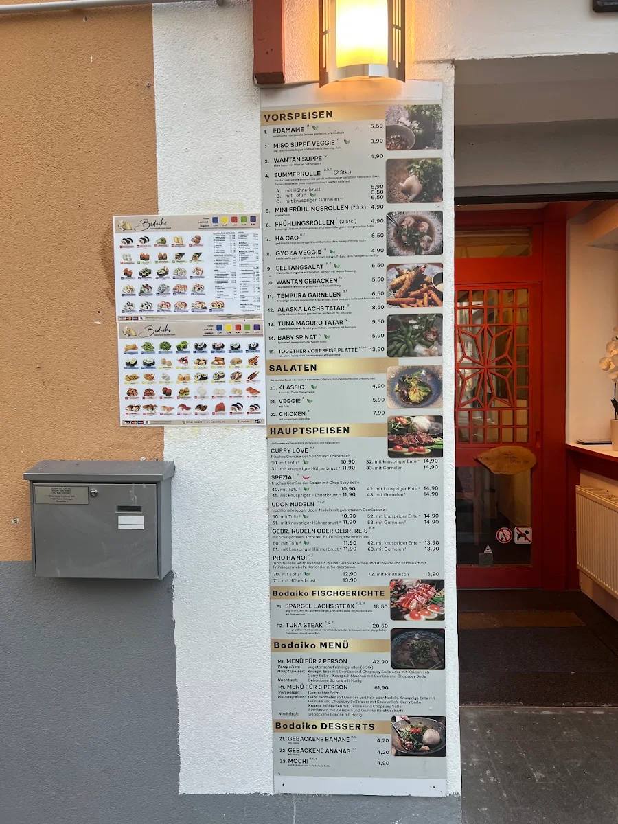 Speisekarte, BO DAI KO - Japanisches Kaiten Sushi Konstanz