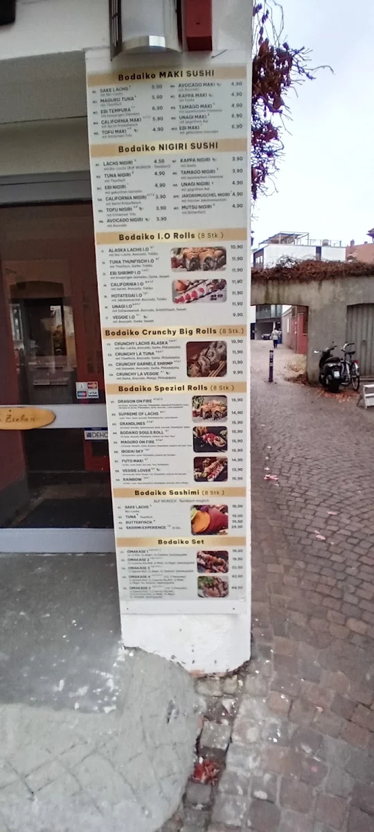 Speisekarte, BO DAI KO - Japanisches Kaiten Sushi Konstanz