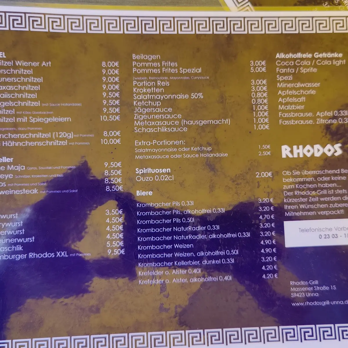 Speisekarte photo 2