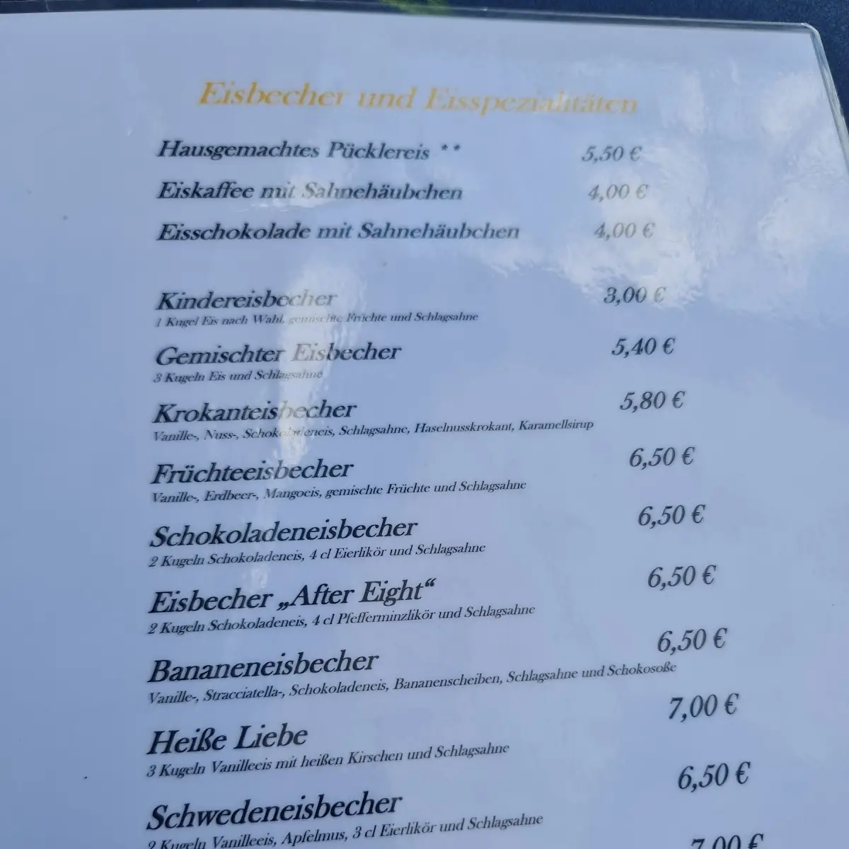 Speisekarte photo 2