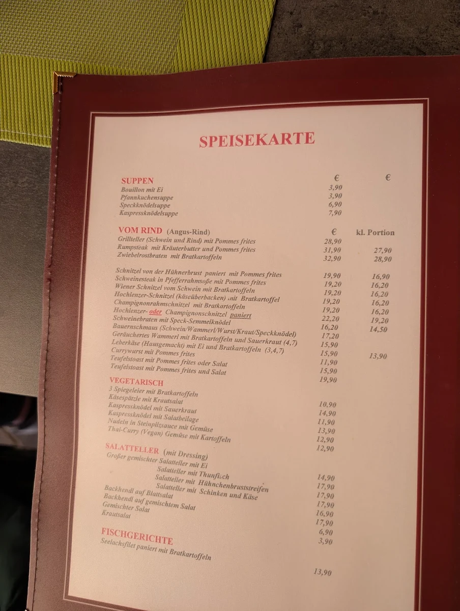 Speisekarte photo 1