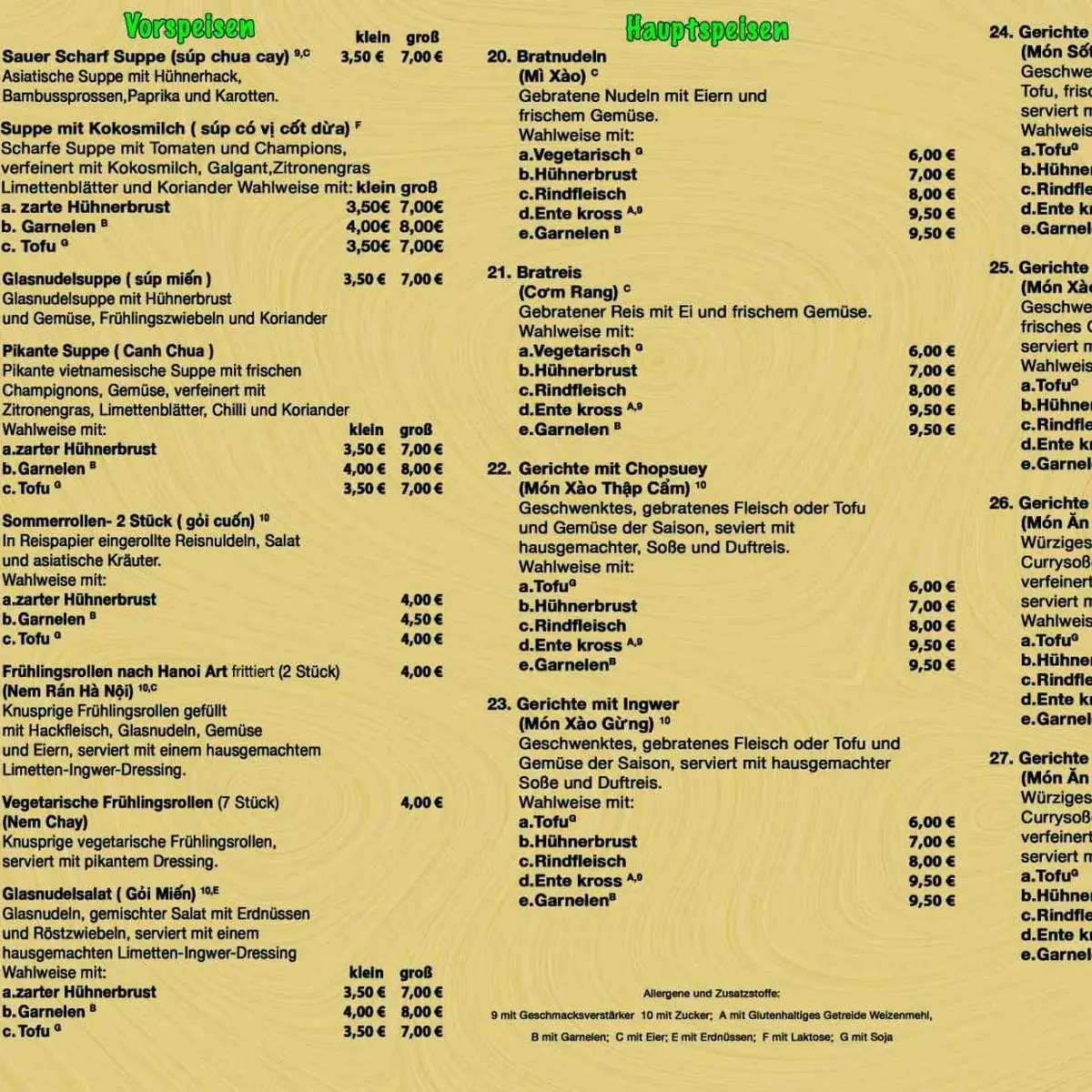Speisekarte photo 1