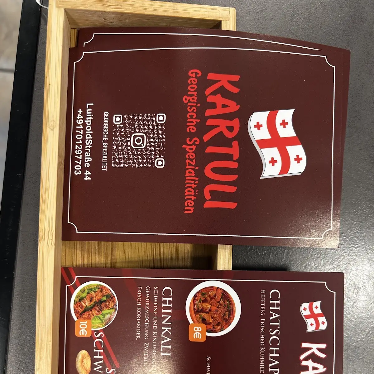 Speisekarte, Kartuli - Georgische Spezialitäten