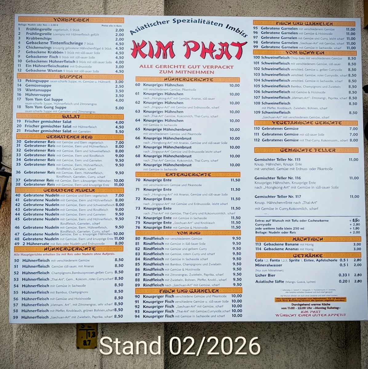 Speisekarte photo 2