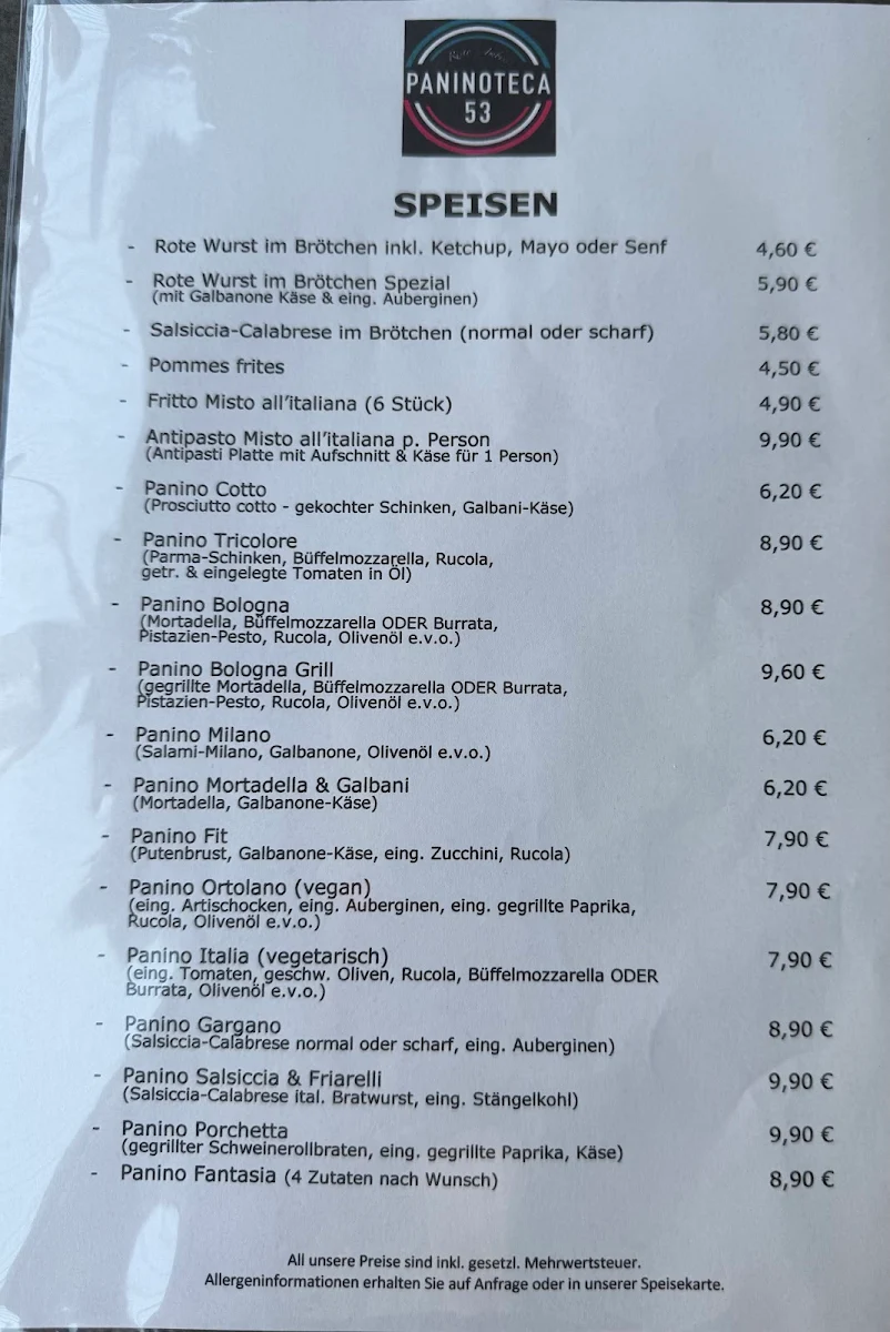 Speisekarte photo 2