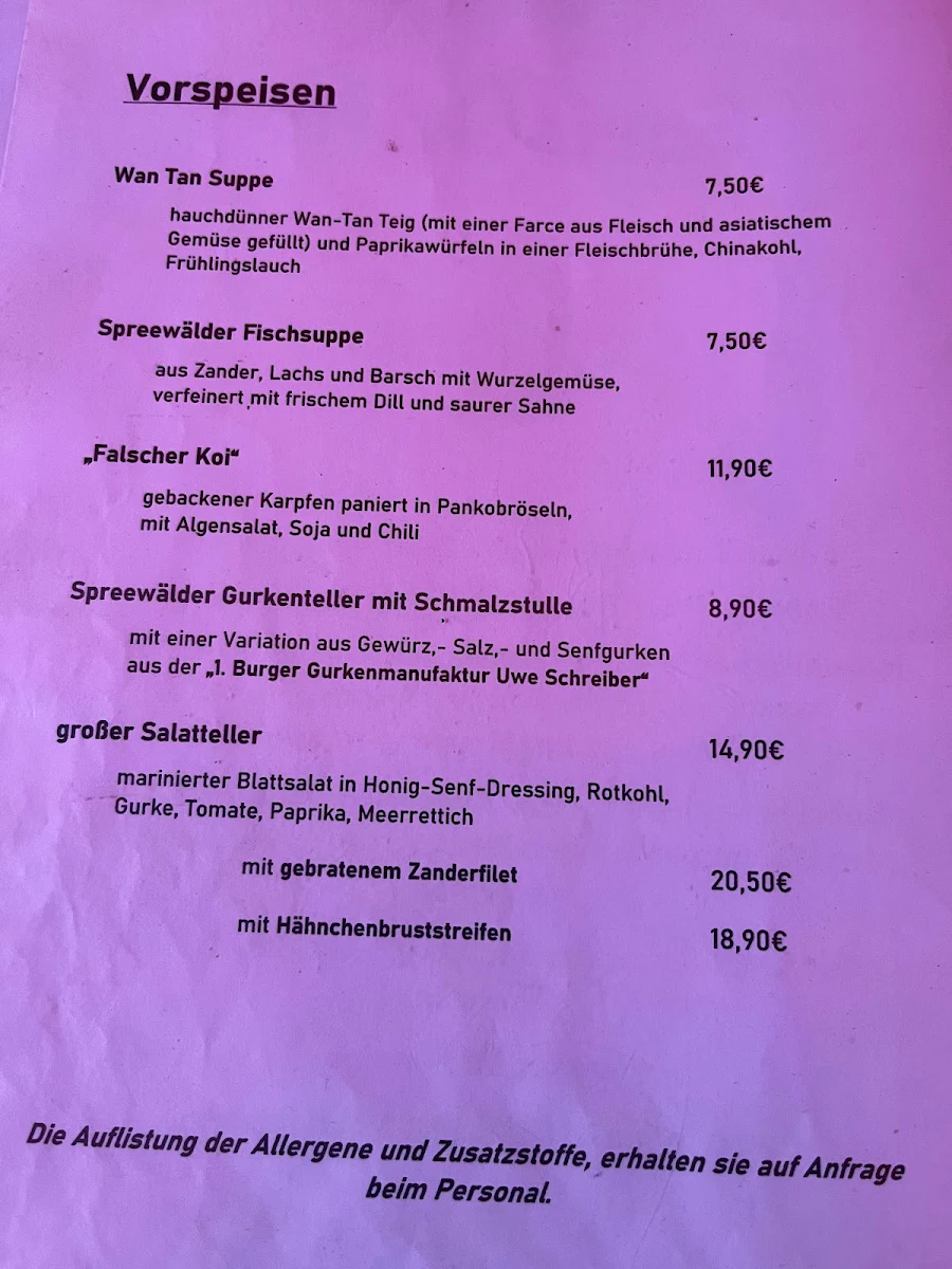 Speisekarte photo 1