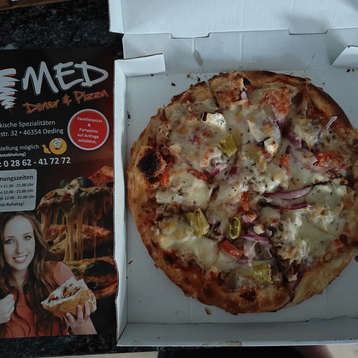 Speisekarte, Med Döner & Pizzeria