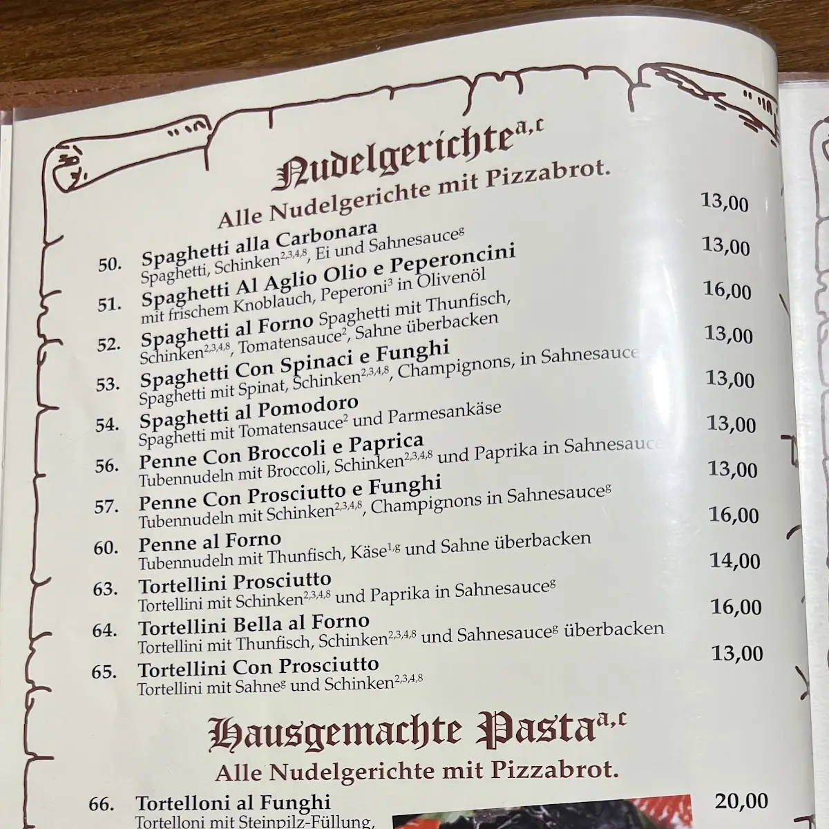 Speisekarte photo 3