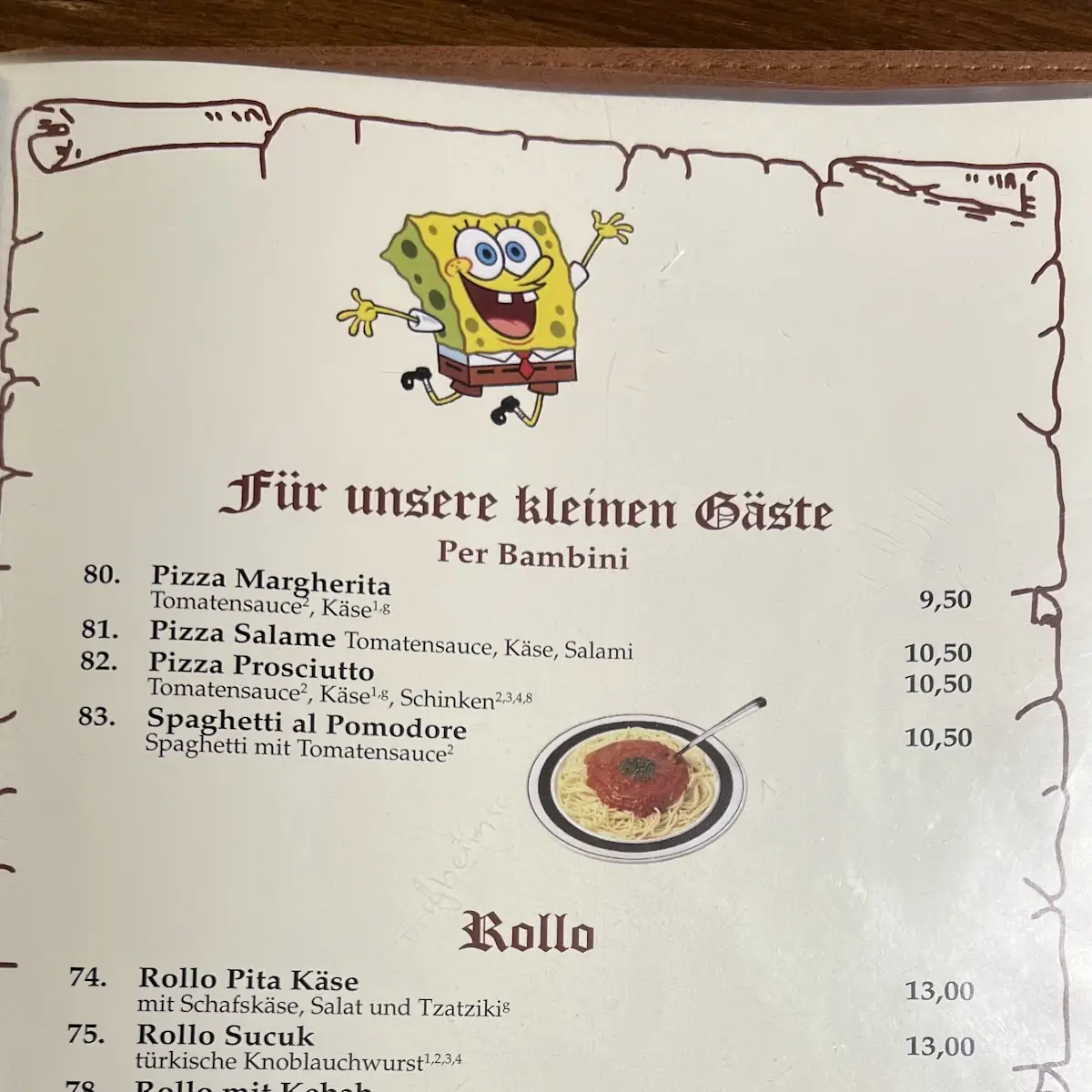 Speisekarte photo 8