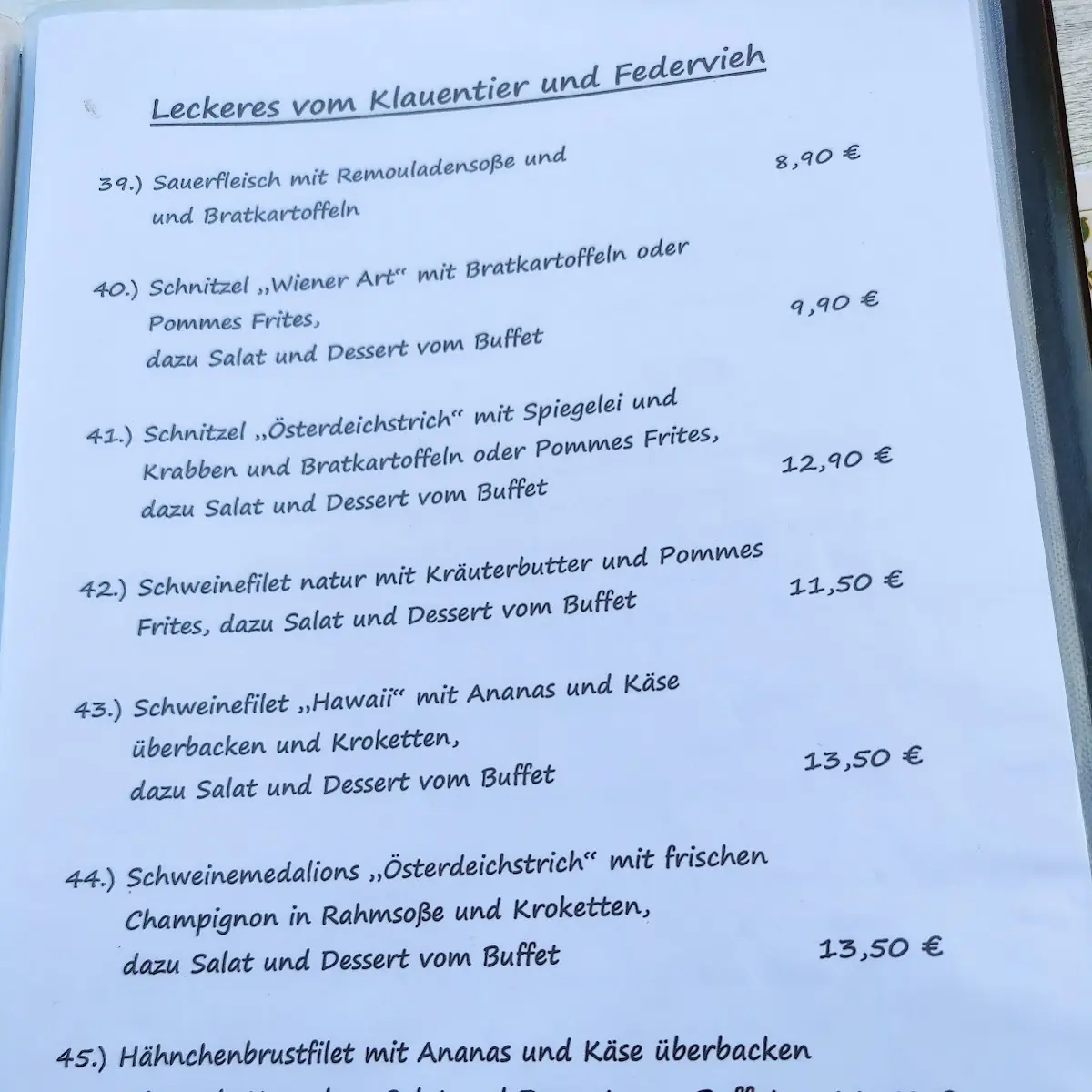Speisekarte photo 10