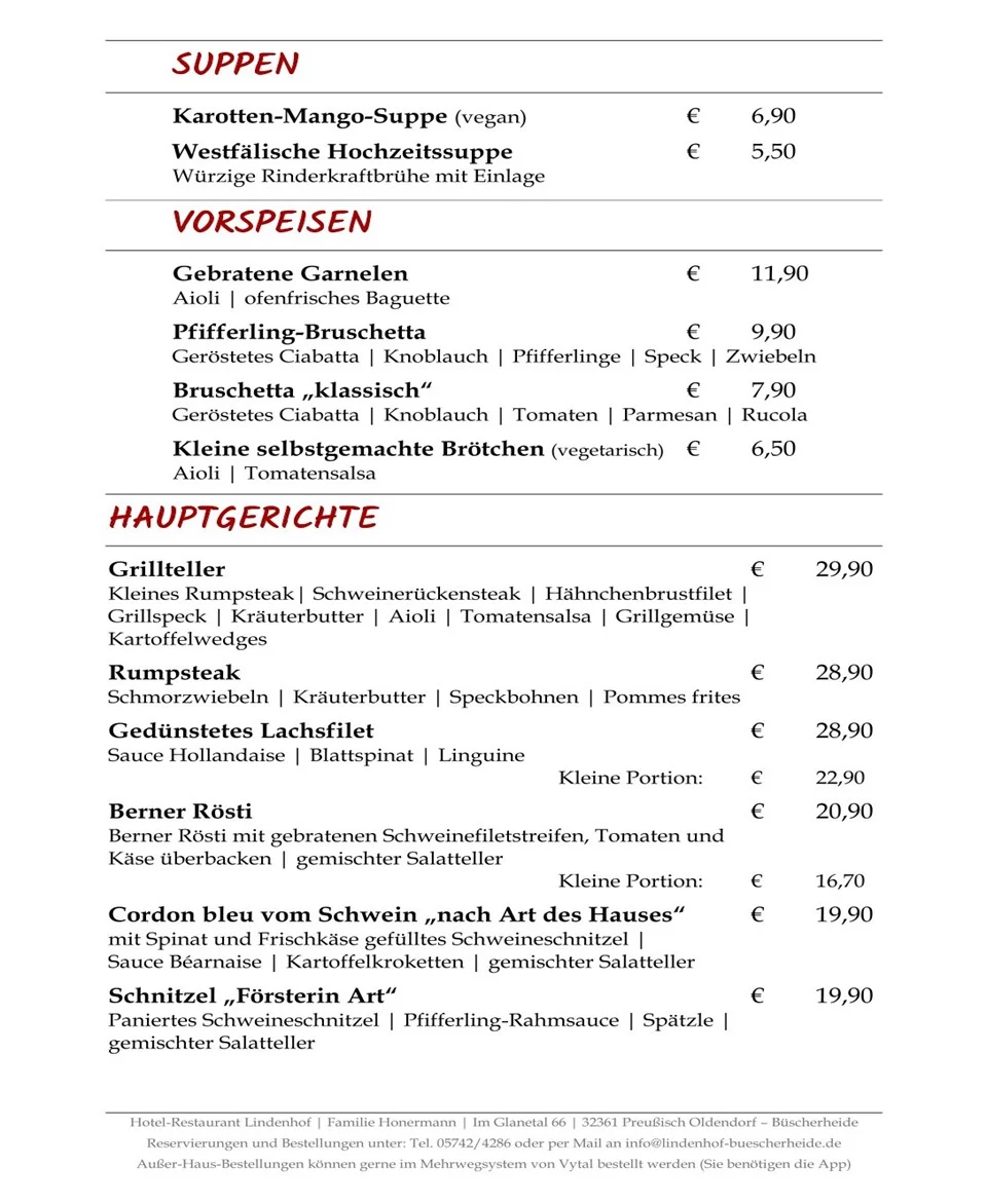 Speisekarte photo 2