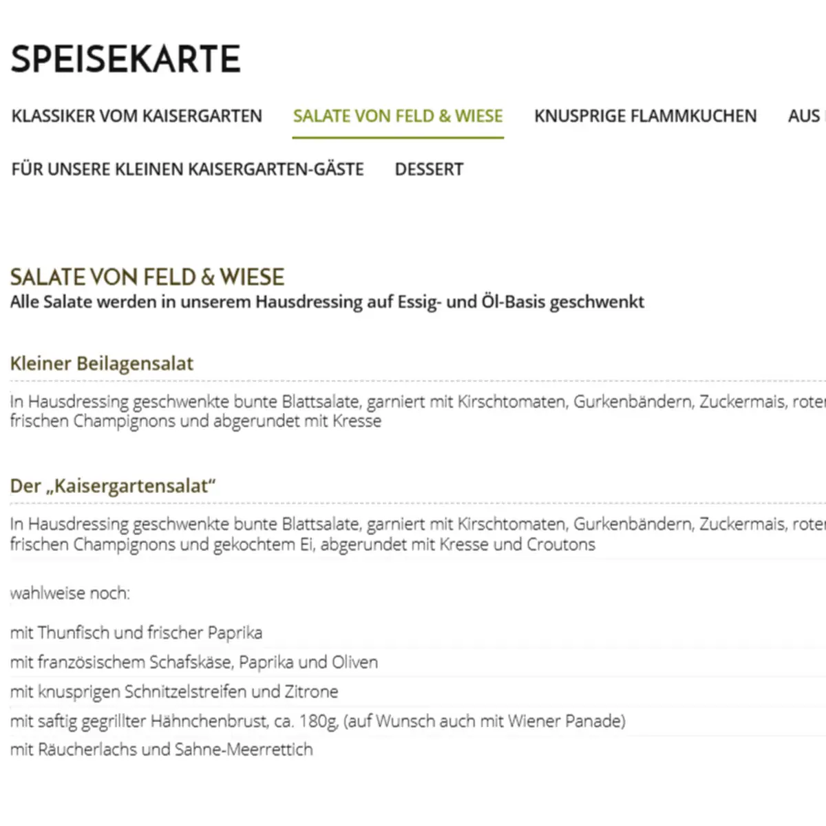 Speisekarte photo 3