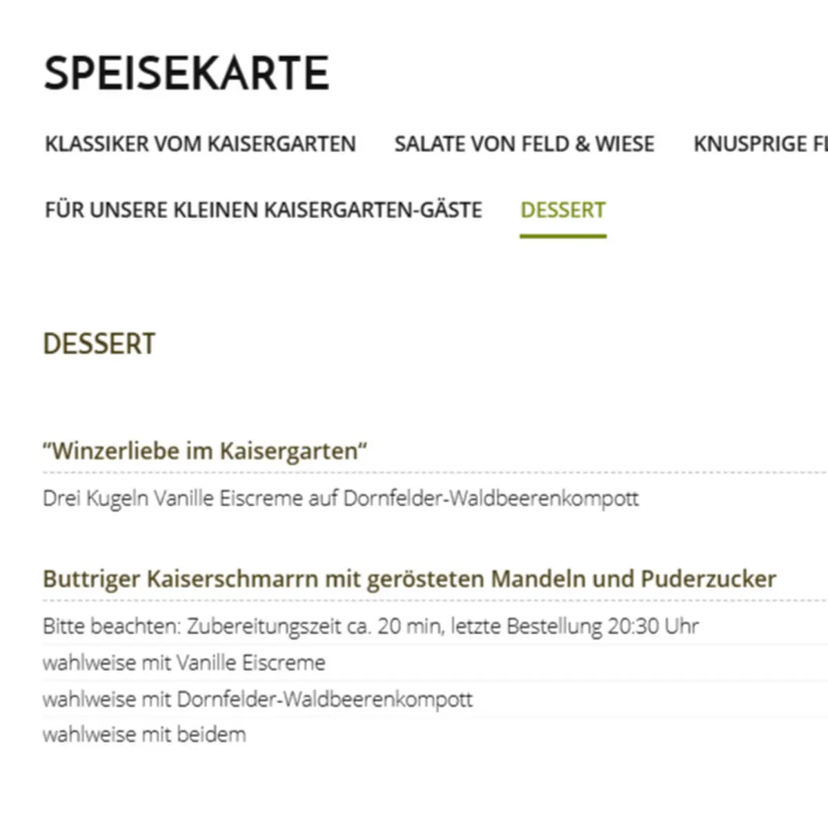 Speisekarte photo 5