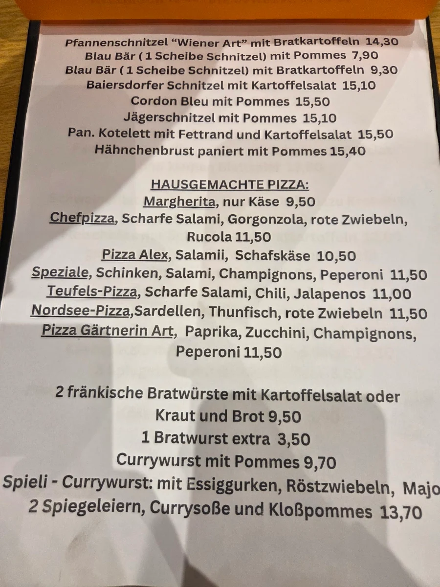 Speisekarte photo 1