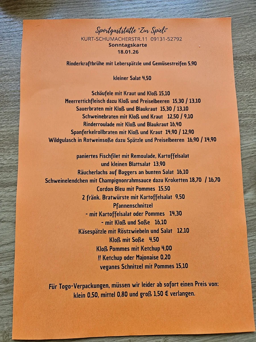 Speisekarte photo 2