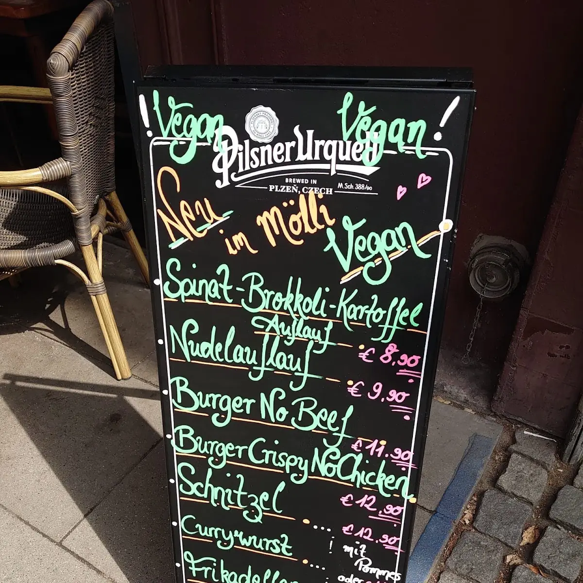 Speisekarte, Frau Möller