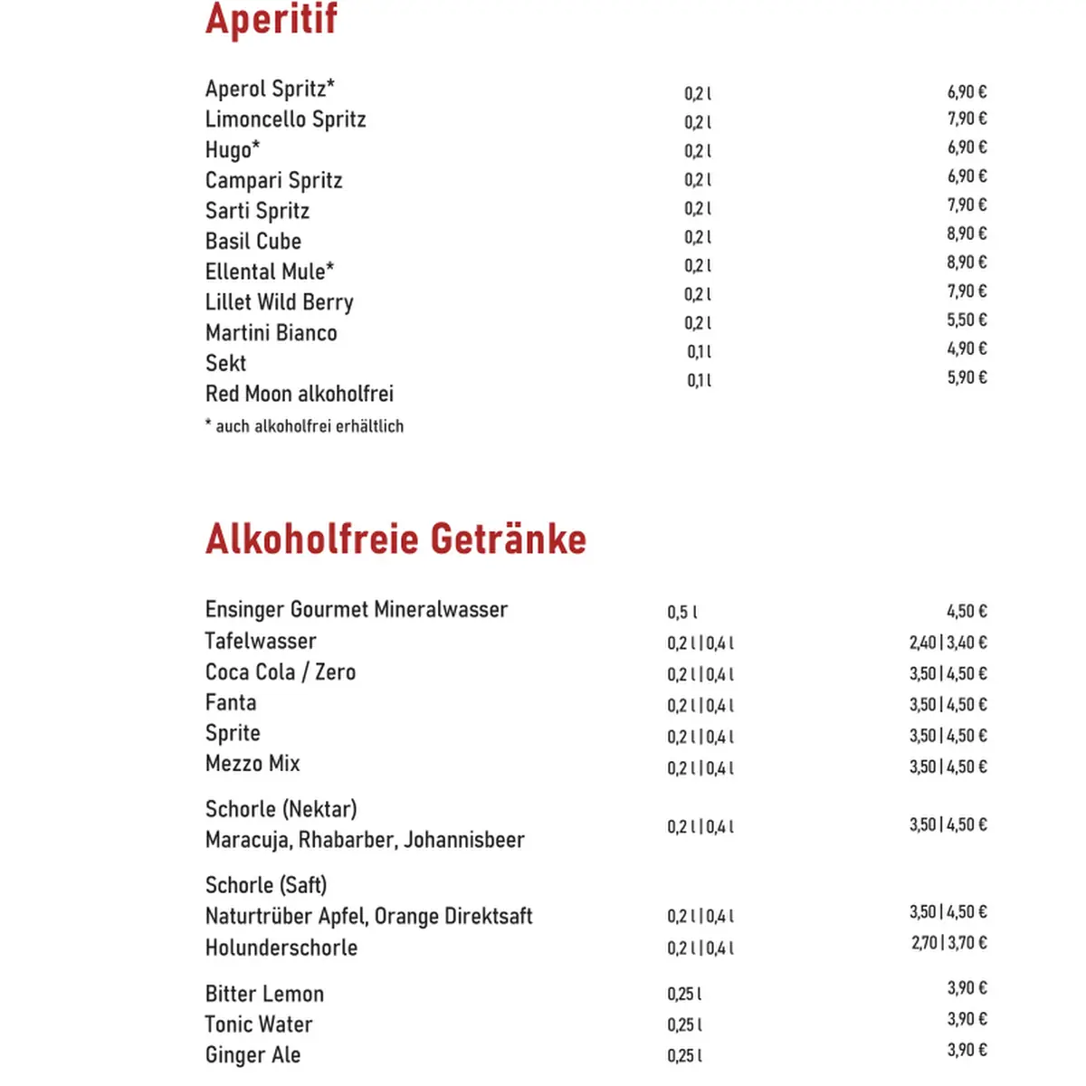 Speisekarte photo 2