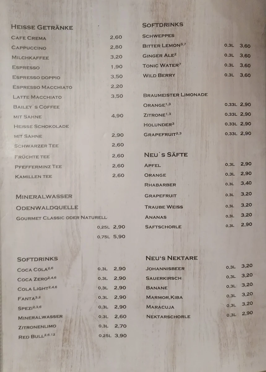 Speisekarte photo 2