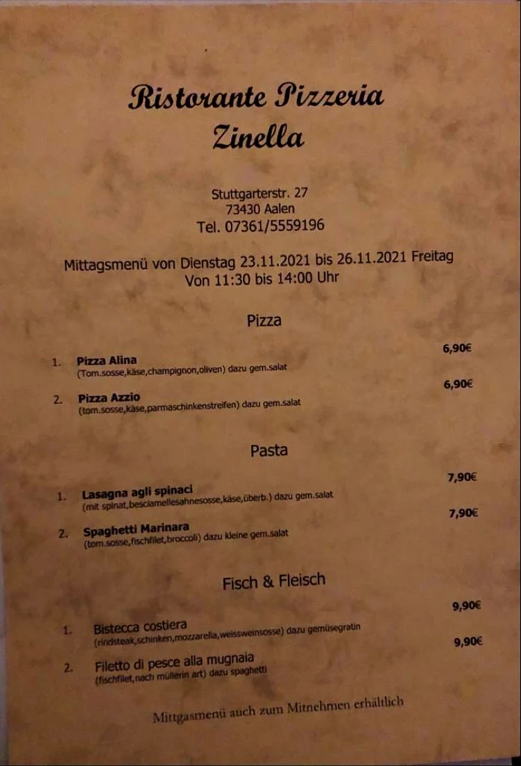 Speisekarte photo 3