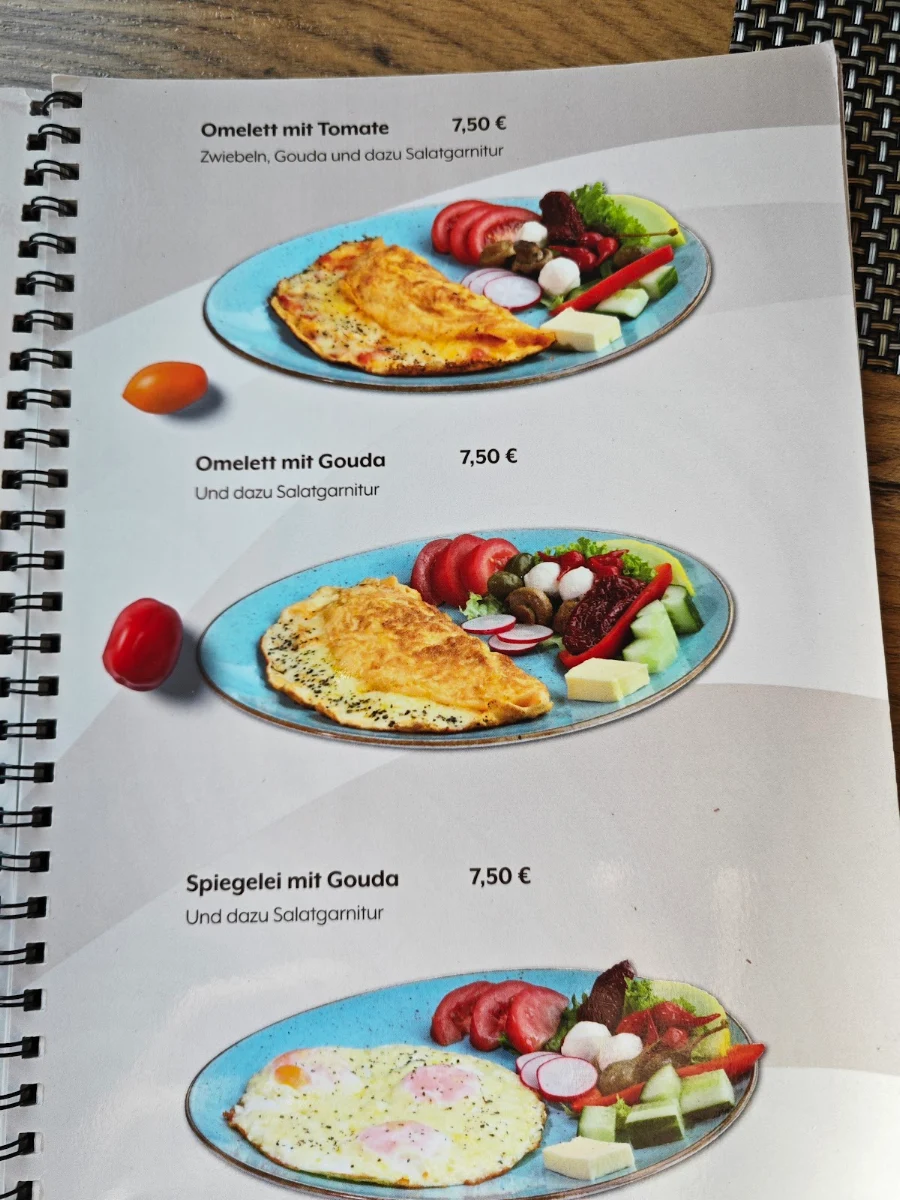 Speisekarte, Cafe Karaca