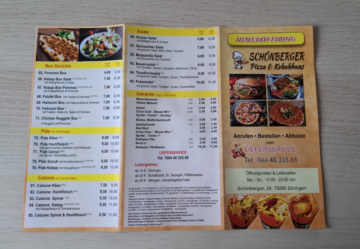 Speisekarte photo 2