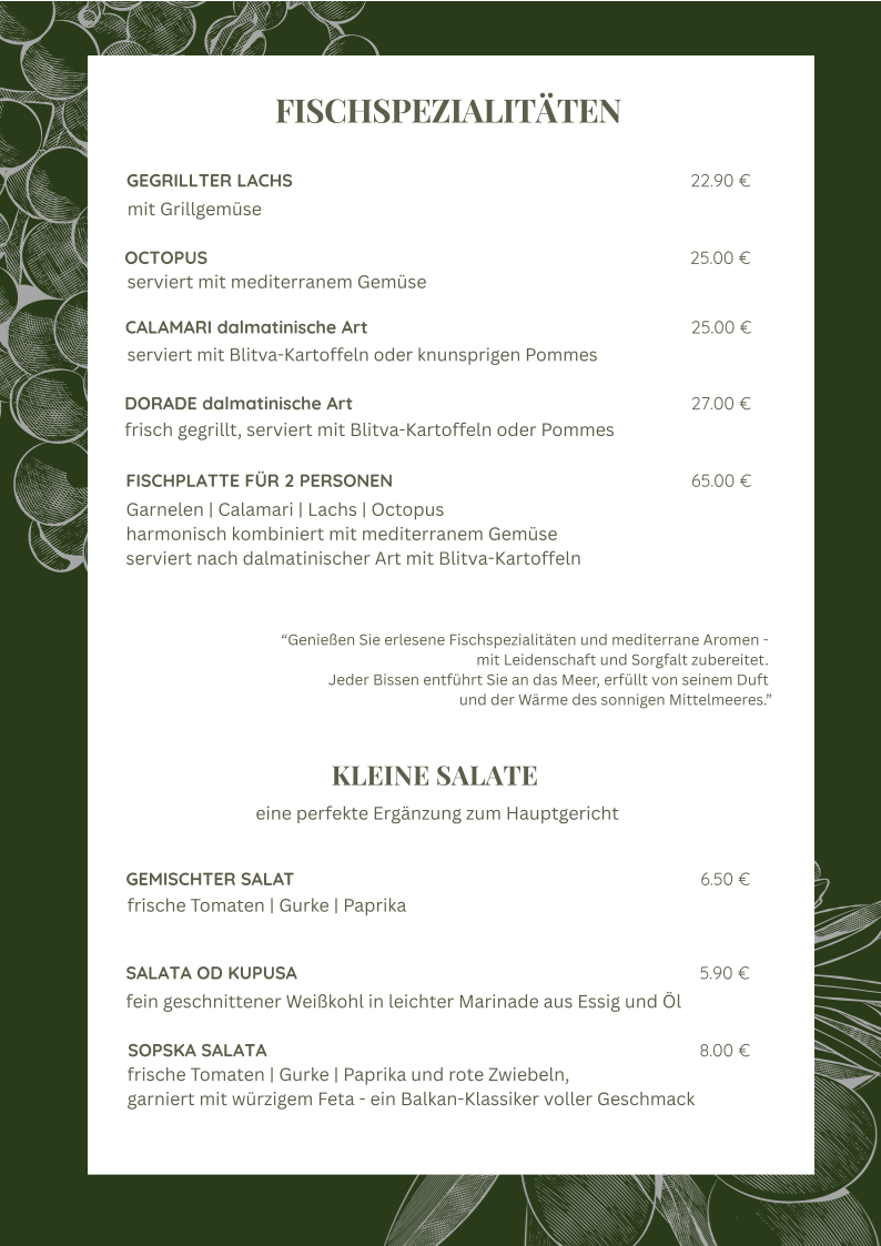 Speisekarte photo 2