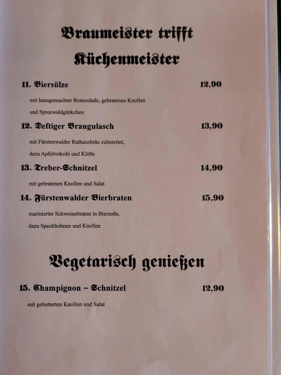 Speisekarte photo 5