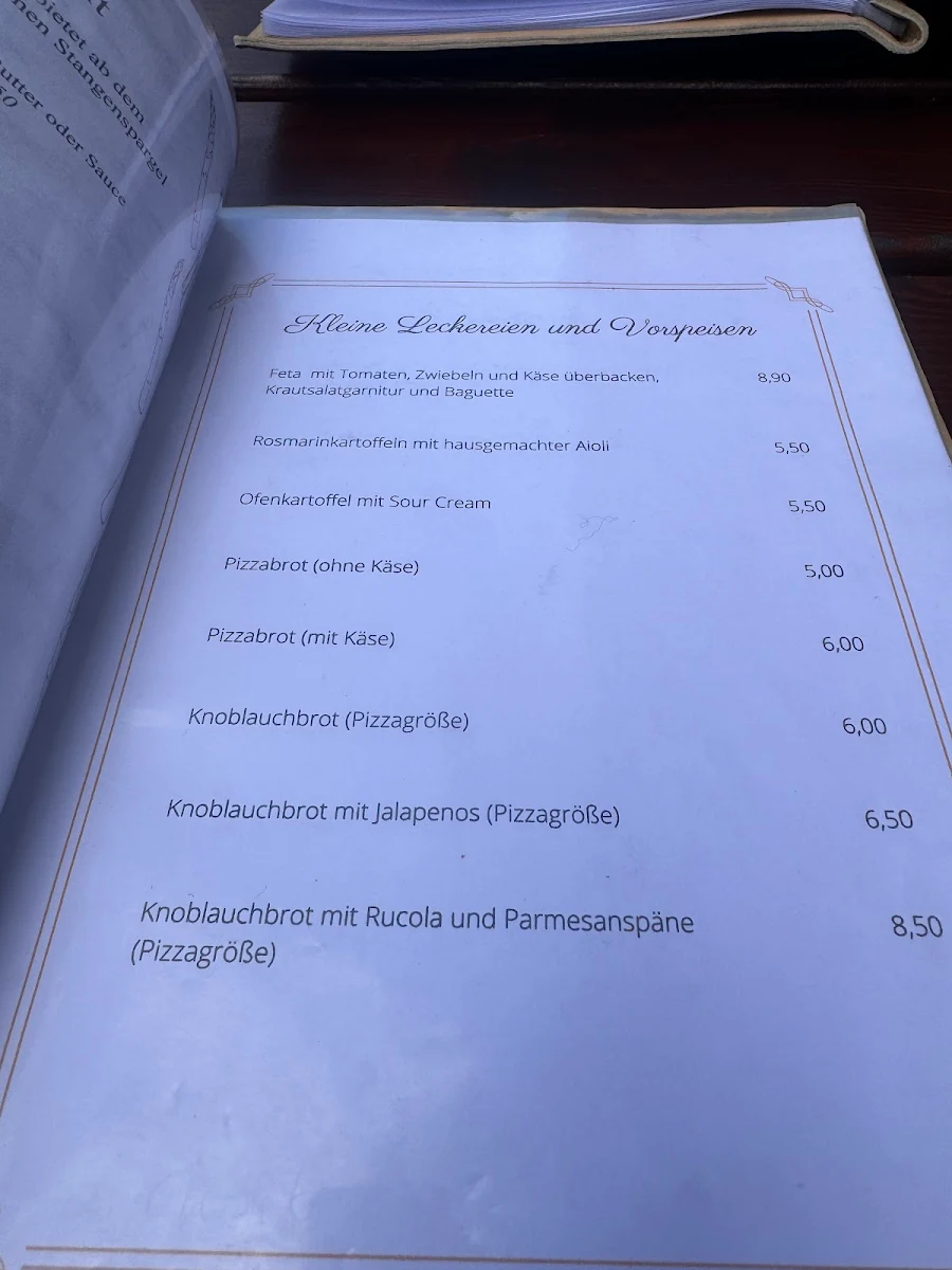 Speisekarte, Wietzer Grillhaus