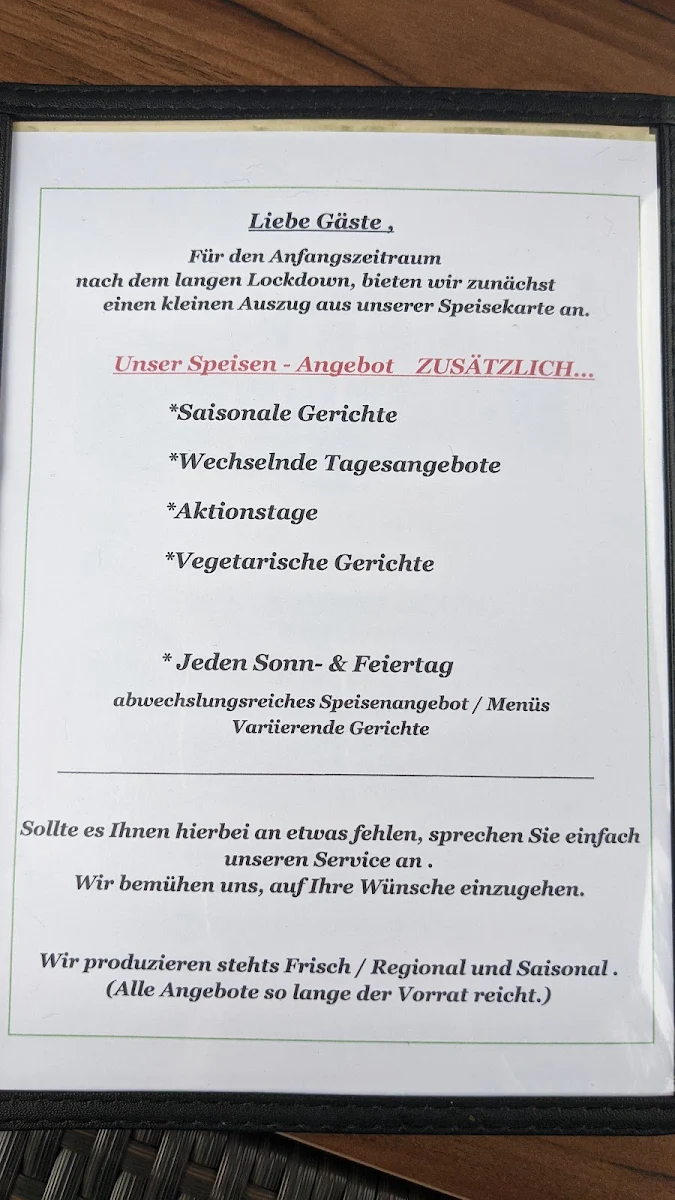 Speisekarte photo 5