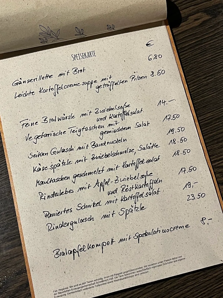 Speisekarte photo 3