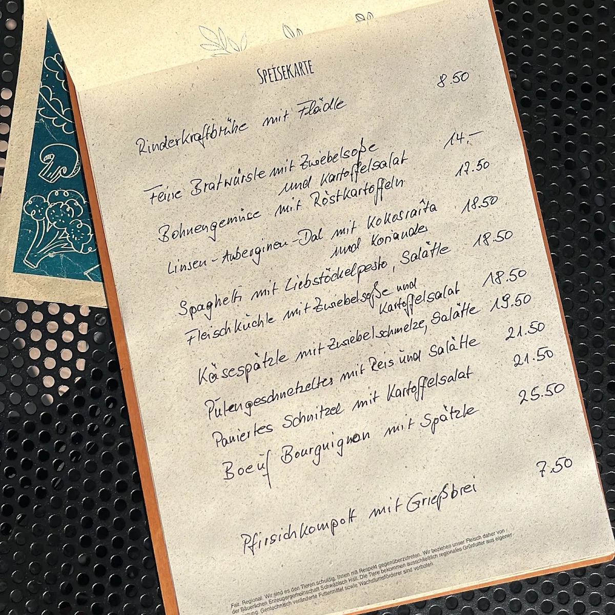 Speisekarte photo 4
