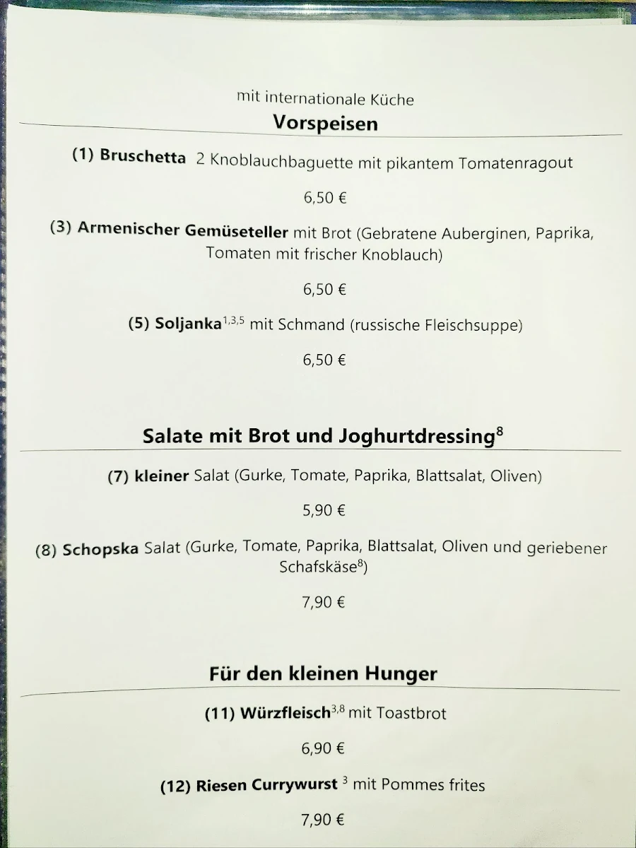 Speisekarte photo 5