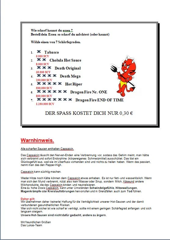 Speisekarte photo 2