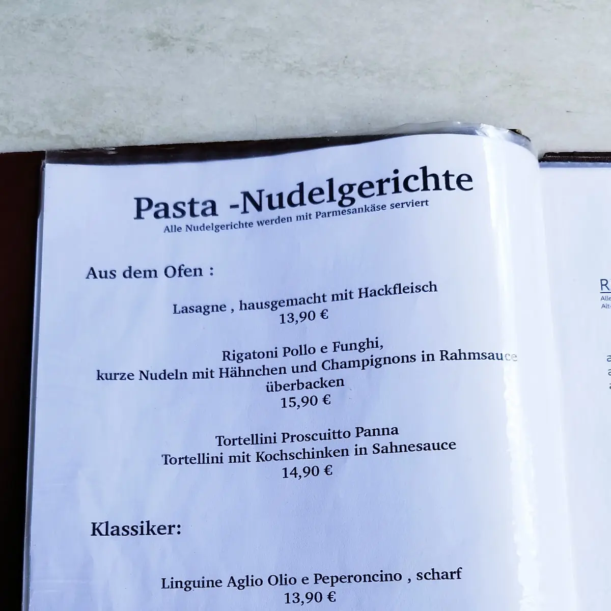Speisekarte photo 2