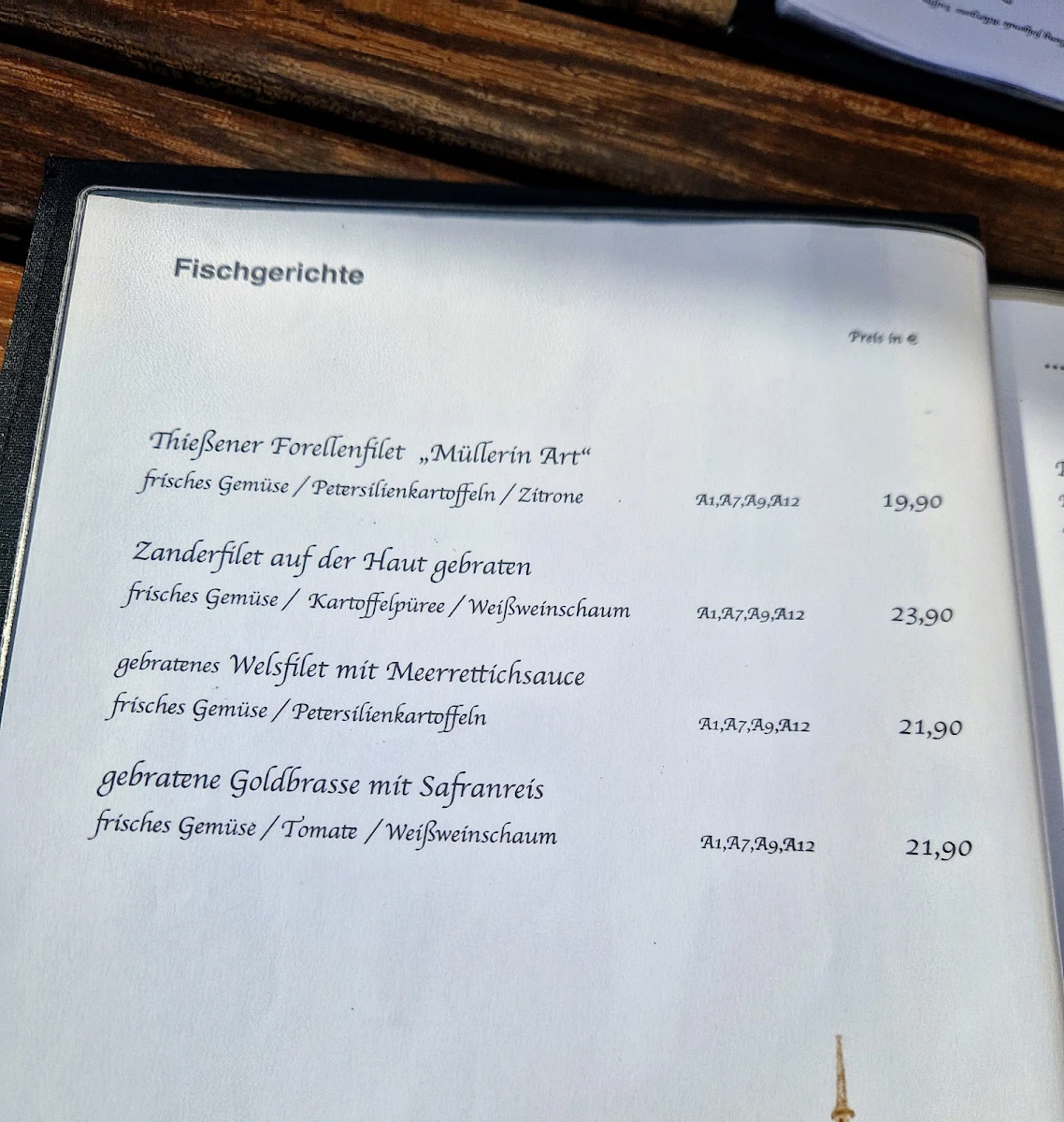 Speisekarte photo 3