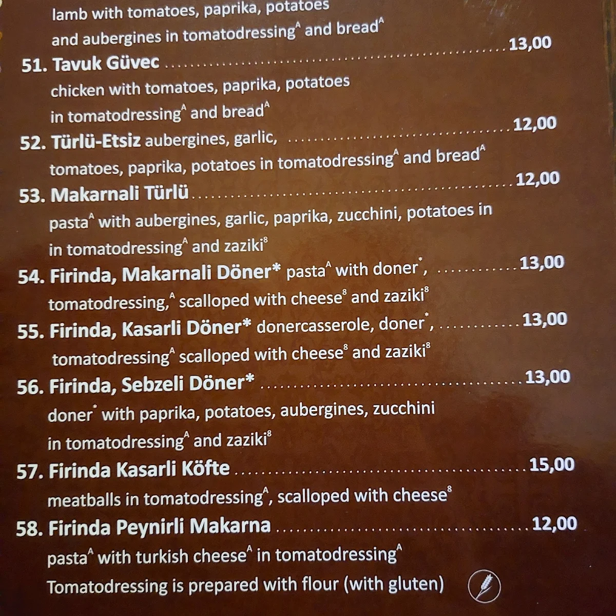 Speisekarte photo 3